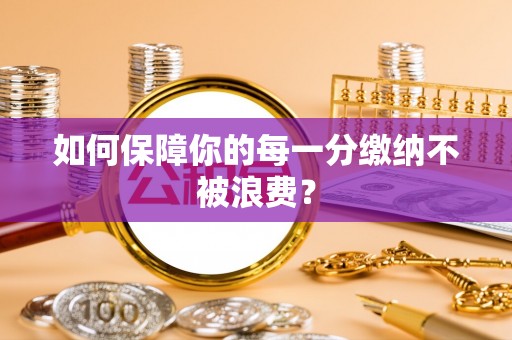 龙井如何保障你的每一分缴纳不被浪费？