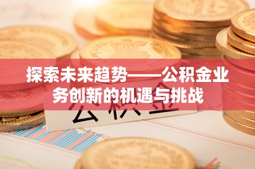 龙井探索未来趋势——公积金业务创新的机遇与挑战