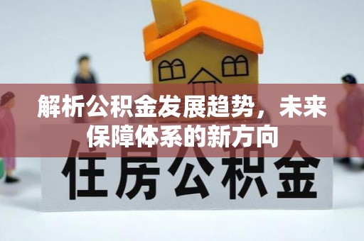 龙井解析公积金发展趋势，未来保障体系的新方向