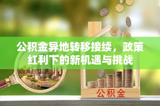 龙井公积金异地转移接续，政策红利下的新机遇与挑战