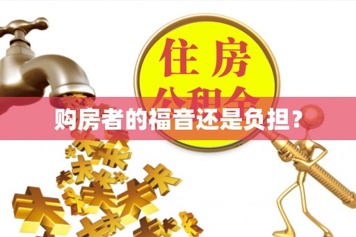 龙井购房者的福音还是负担？