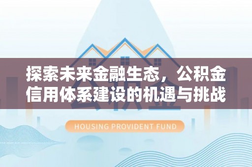 龙井探索未来金融生态，公积金信用体系建设的机遇与挑战
