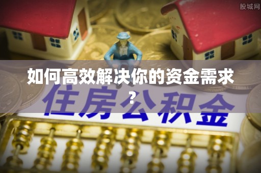 龙井如何高效解决你的资金需求？