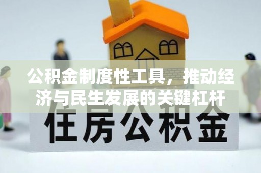 龙井公积金制度性工具，推动经济与民生发展的关键杠杆