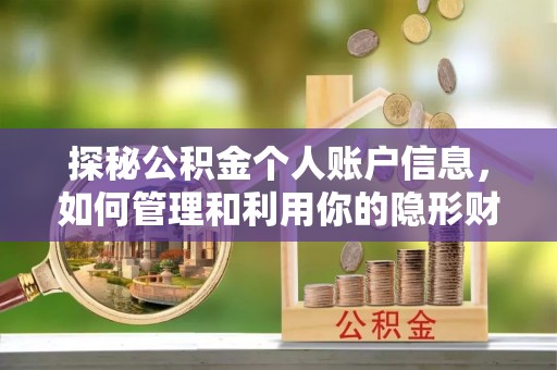 龙井探秘公积金个人账户信息，如何管理和利用你的隐形财富