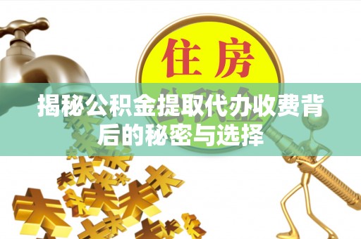 龙井揭秘公积金提取代办收费背后的秘密与选择