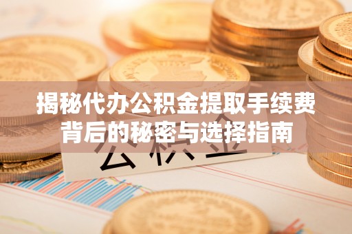 龙井揭秘代办公积金提取手续费背后的秘密与选择指南