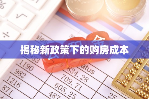 龙井揭秘新政策下的购房成本