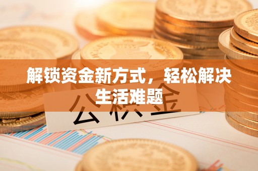 龙井解锁资金新方式，轻松解决生活难题