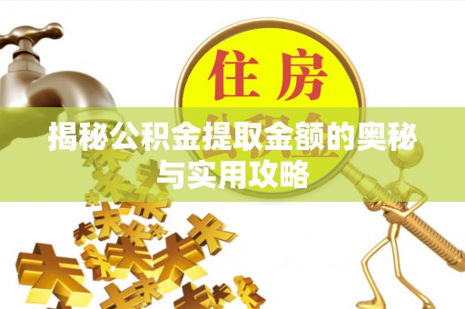 龙井揭秘公积金提取金额的奥秘与实用攻略