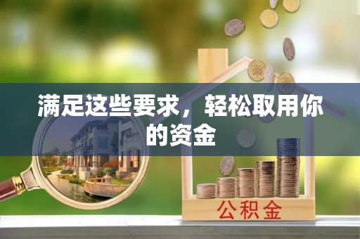 龙井满足这些要求，轻松取用你的资金