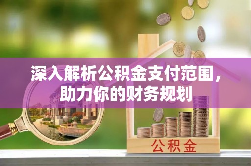 龙井深入解析公积金支付范围，助力你的财务规划