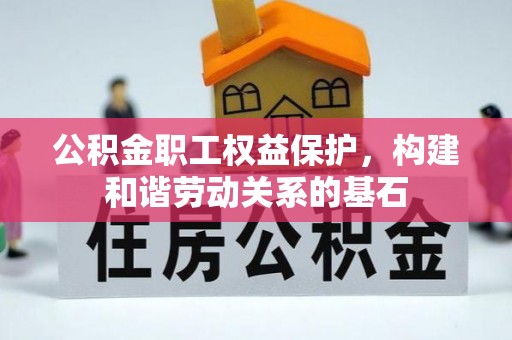 龙井公积金职工权益保护，构建和谐劳动关系的基石
