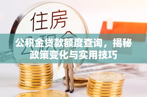 龙井公积金贷款额度查询，揭秘政策变化与实用技巧