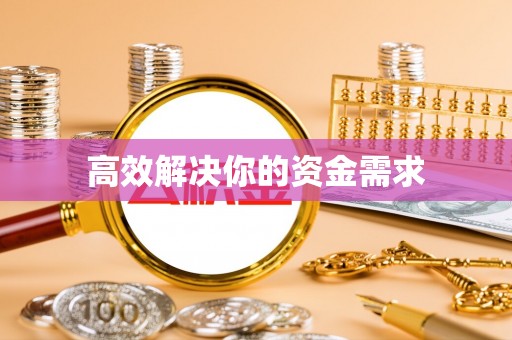龙井高效解决你的资金需求