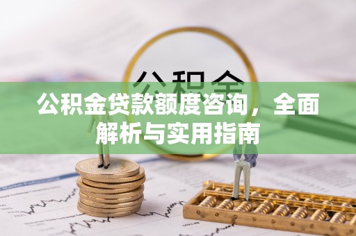 龙井公积金贷款额度咨询，全面解析与实用指南