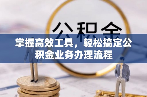 龙井掌握高效工具，轻松搞定公积金业务办理流程