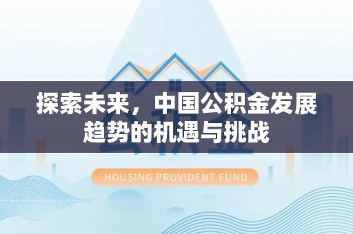 龙井探索未来，中国公积金发展趋势的机遇与挑战