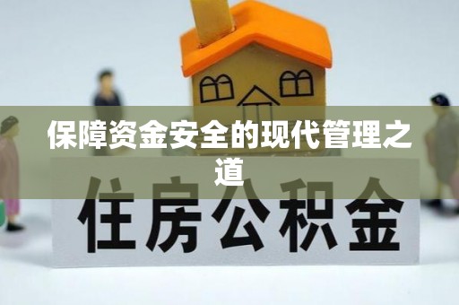 龙井保障资金安全的现代管理之道