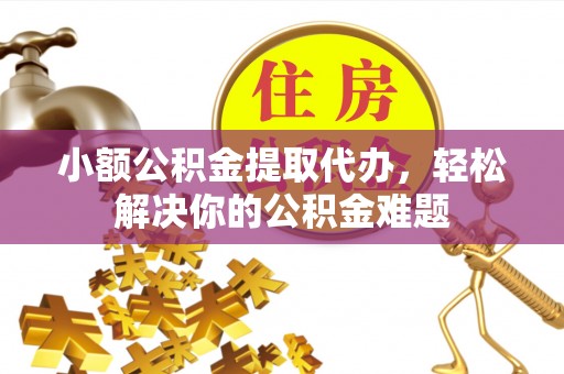 龙井小额公积金提取代办，轻松解决你的公积金难题