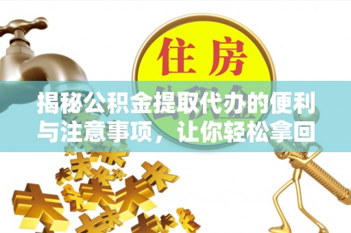 龙井揭秘公积金提取代办的便利与注意事项，让你轻松拿回属于你的钱！