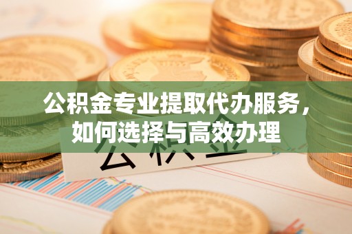 龙井公积金专业提取代办服务，如何选择与高效办理