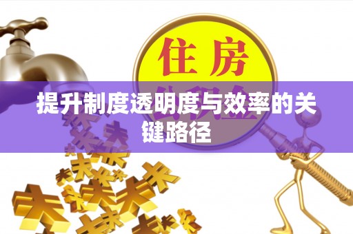龙井提升制度透明度与效率的关键路径