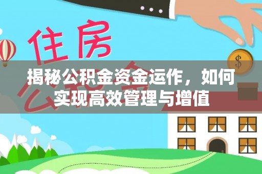 龙井揭秘公积金资金运作，如何实现高效管理与增值