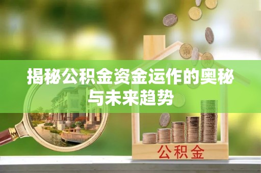 龙井揭秘公积金资金运作的奥秘与未来趋势
