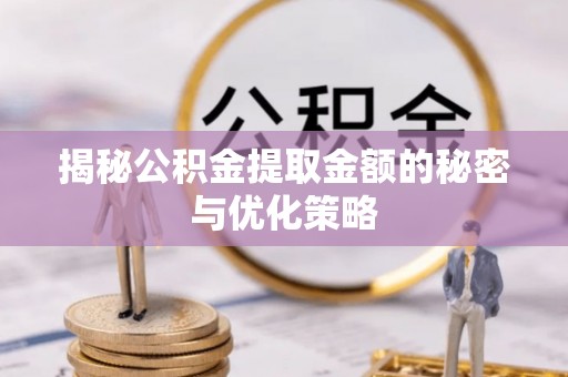 龙井揭秘公积金提取金额的秘密与优化策略